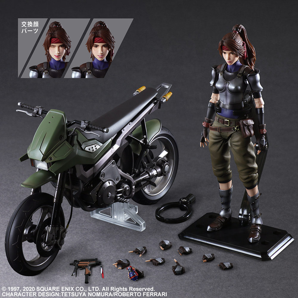 SQUARE ENIX: FINAL FANTASY VII REMAKE PLAY ARTS KAI - Jessie and Motorcycle Action Figure Set (ONLINE ORDER ONLY)