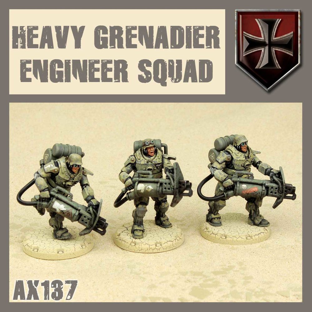 DUST 1947: Heavy Grenadier Engineer Squad (ONLINE ORDER ONLY)
