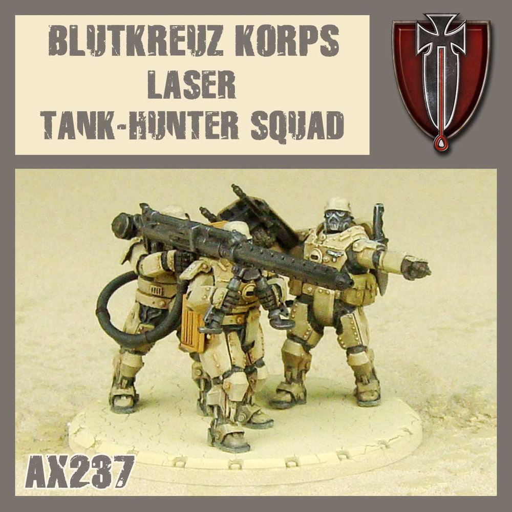 DUST 1947: Blutkreuz Korps Laser Tank-Hunter Squad (ONLINE ORDER ONLY)