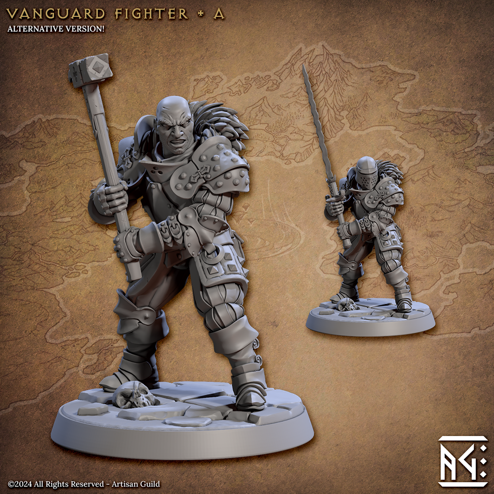 3D Printed Artisan Guild Vanguard Fighters Vanguard Fighters Set 28mm 32mm (Online Only)