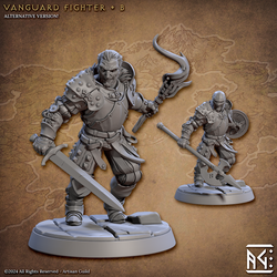3D Printed Artisan Guild Vanguard Fighters Vanguard Fighters Set 28mm 32mm (Online Only)