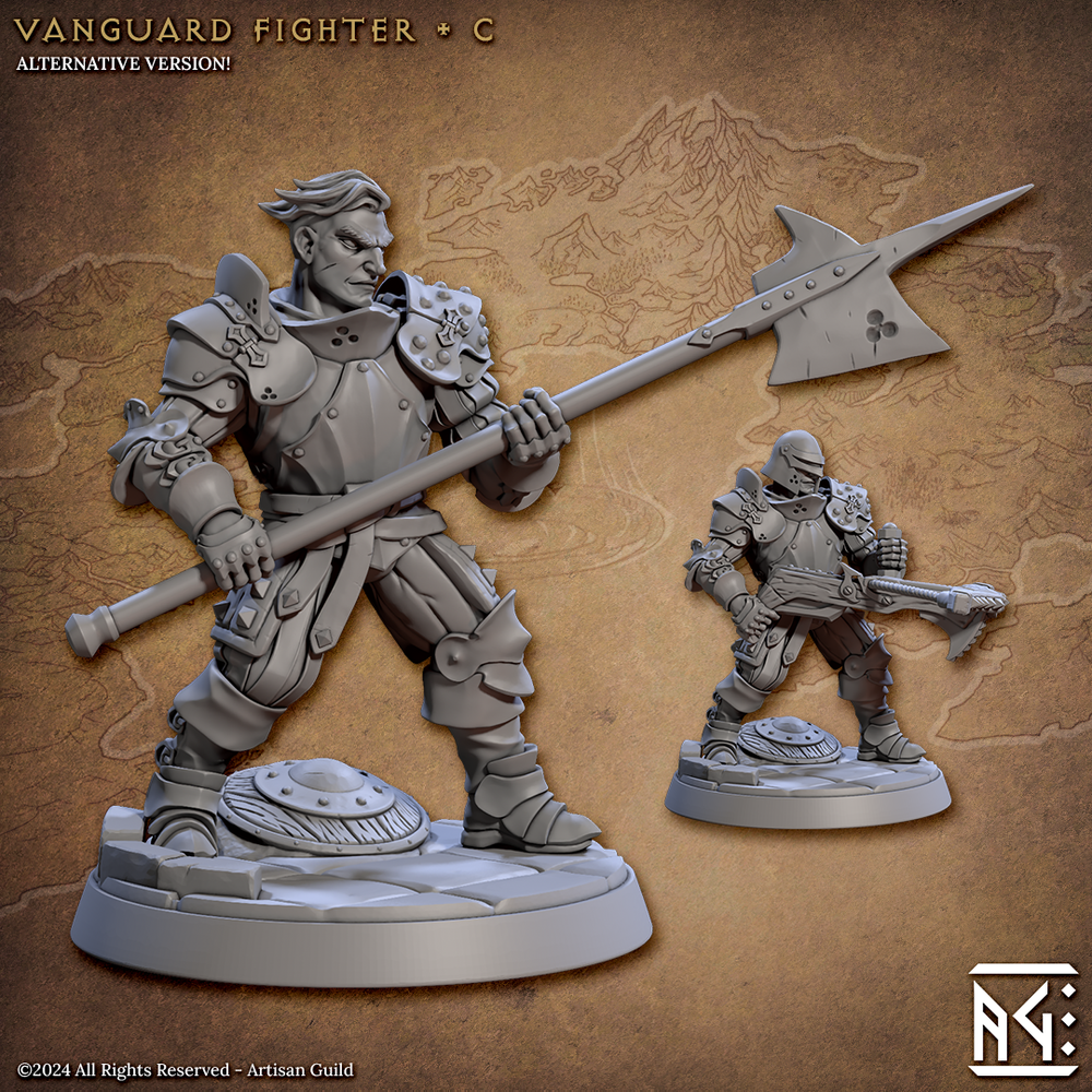 3D Printed Artisan Guild Vanguard Fighters Vanguard Fighters Set 28mm 32mm (Online Only)