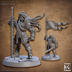 3D Printed Artisan Guild Vanguard Fighters Vanguard Fighters Set 28mm 32mm (Online Only)