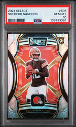 Graded 2024 Panini Select Shedeur Sanders #505 XRC Silver Prizm Rookie RC Football Card PSA 10 Gem Mint (ONLINE ORDER ONLY)