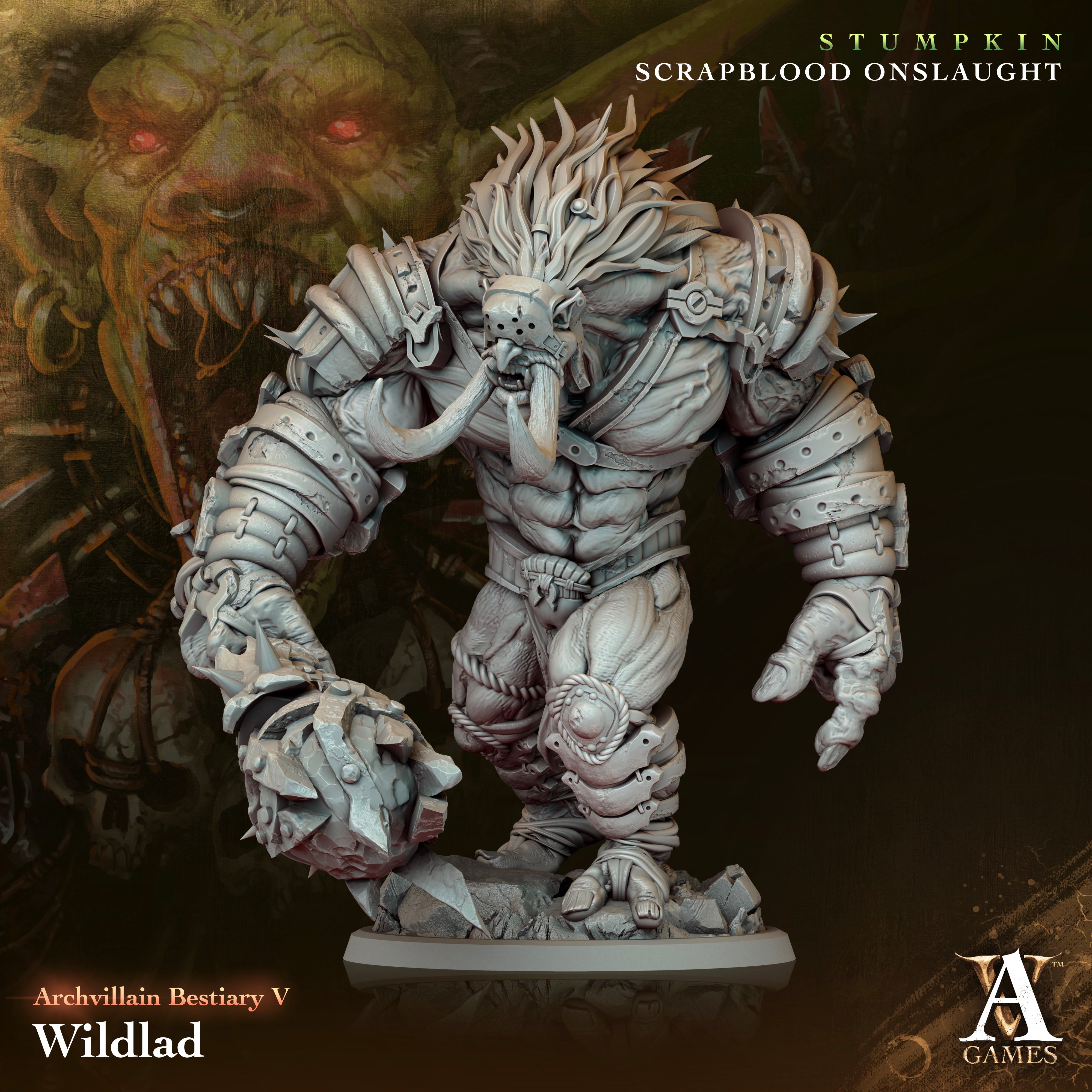 3D Printed Archvillain Games Archvillain Bestiary Vol. V - Wildlad 28mm 32mm D&D (Online Only)