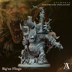 3D Printed Archvillain Games Big un Flinga Stumpkin Scrapblood Onslaught 28 32mm D&D (Online Only)