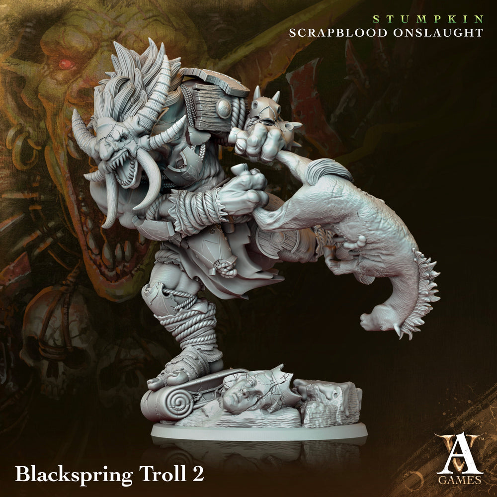 3D Printed Archvillain Games Blackspring Troll Stumpkin Scrapblood Onslaught 28 32mm D&D (Online Only)