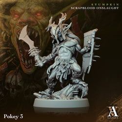 3D Printed Archvillain Games Pokeys Stumpkin Scrapblood Onslaught 28 32mm D&D (Online Only)