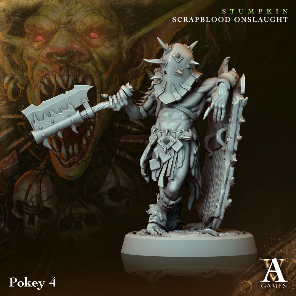 3D Printed Archvillain Games Pokeys Stumpkin Scrapblood Onslaught 28 32mm D&D (Online Only)