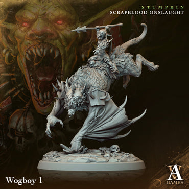 3D Printed Archvillain Games Wogboys Stumpkin Scrapblood Onslaught 28 32mm D&D (Online Only)