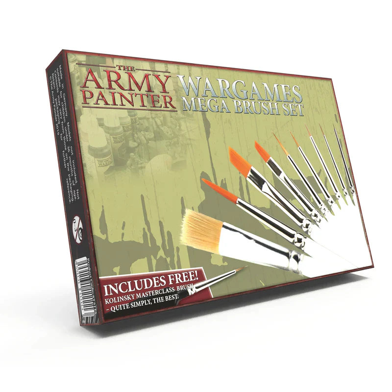 Army Painter Tools: Mega Brush Set (ONLINE ORDER ONLY)