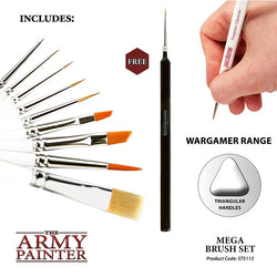 Army Painter Tools: Mega Brush Set (ONLINE ORDER ONLY)