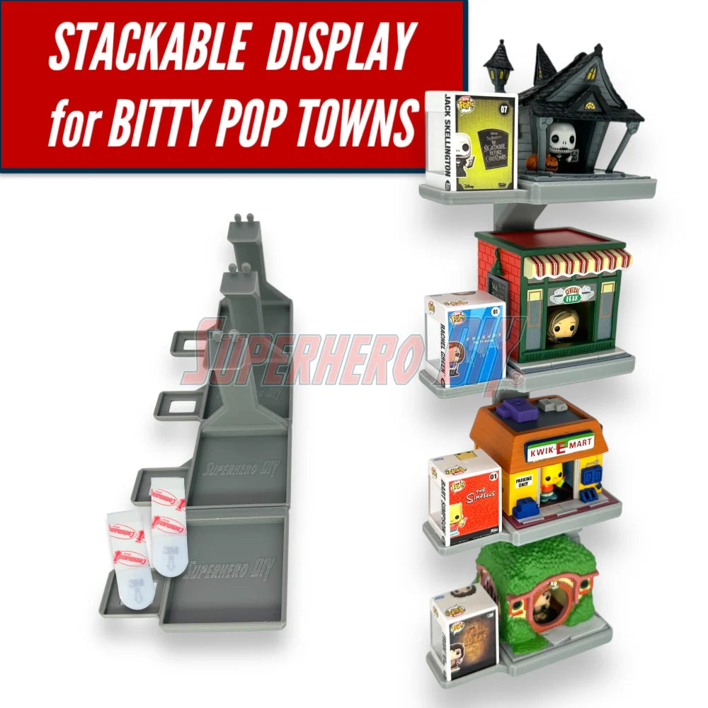 STACKABLE Floating Shelf for Bitty Pop Towns (ONLINE ORDER ONLY)