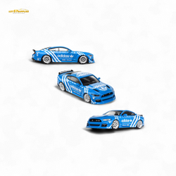 Liberty64 Ford Mustang GT Widebody Modified - A d i d a s Clover 1:64 (ONLINE ORDER ONLY)