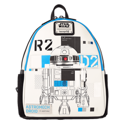 Loungefly Star Wars: The Power of the Force R2-D2 Astromech Droid Light Up Mini Backpack (Online Order Only)