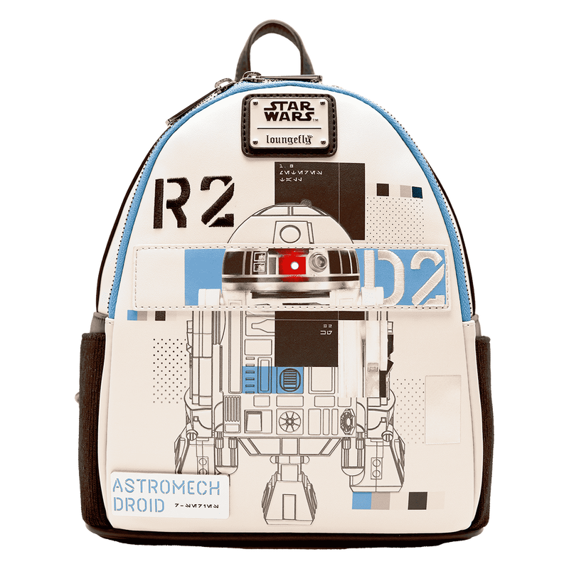 Loungefly Star Wars: The Power of the Force R2-D2 Astromech Droid Light Up Mini Backpack (Online Order Only)
