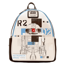 Loungefly Star Wars: The Power of the Force R2-D2 Astromech Droid Light Up Mini Backpack (Online Order Only)