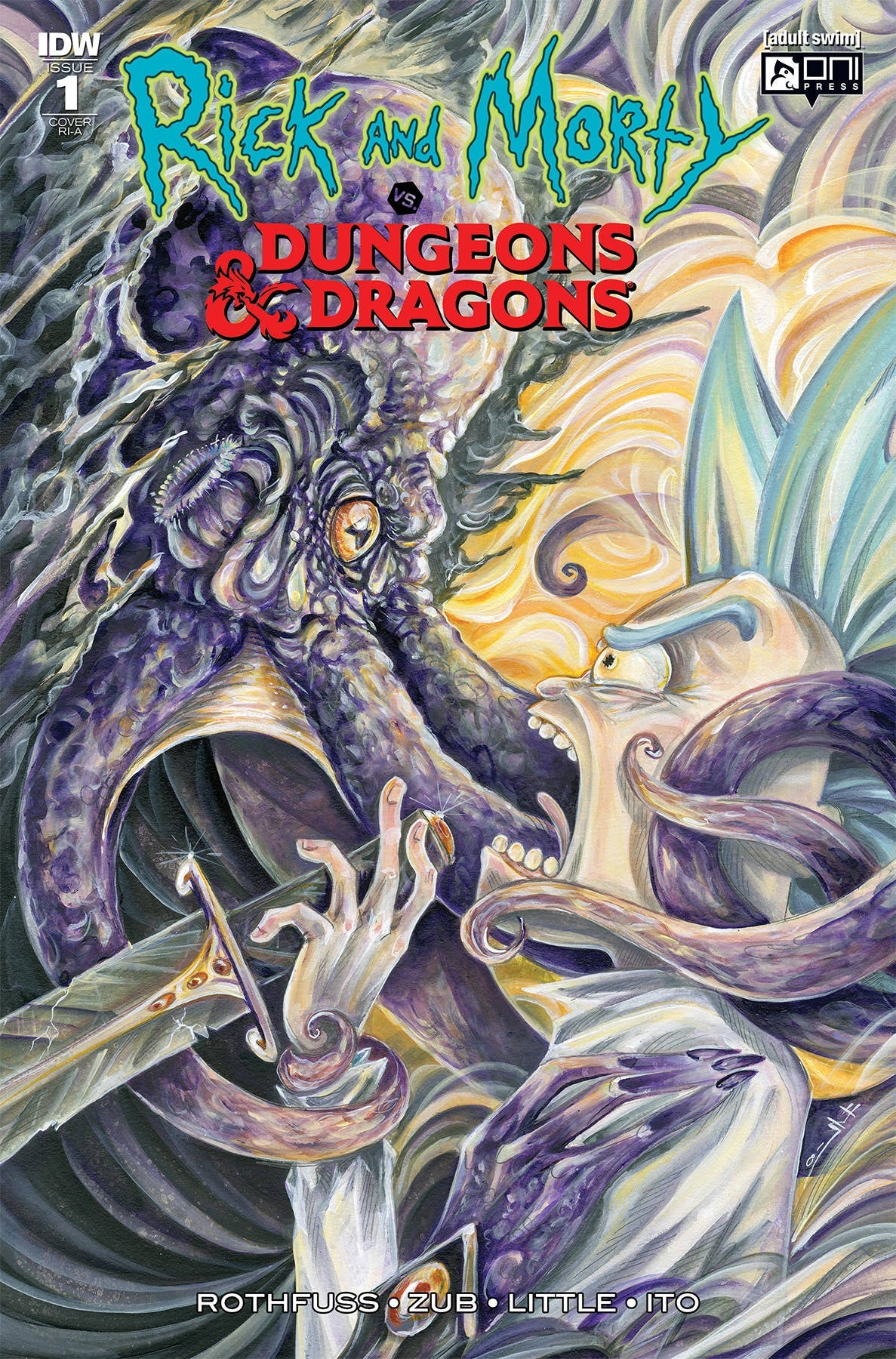 RICK & MORTY VS DUNGEONS & DRAGONS #1 (OF 4) IDW 1:10 Sara Richard Variant (08/29/2018) (ONLINE ORDER ONLY)