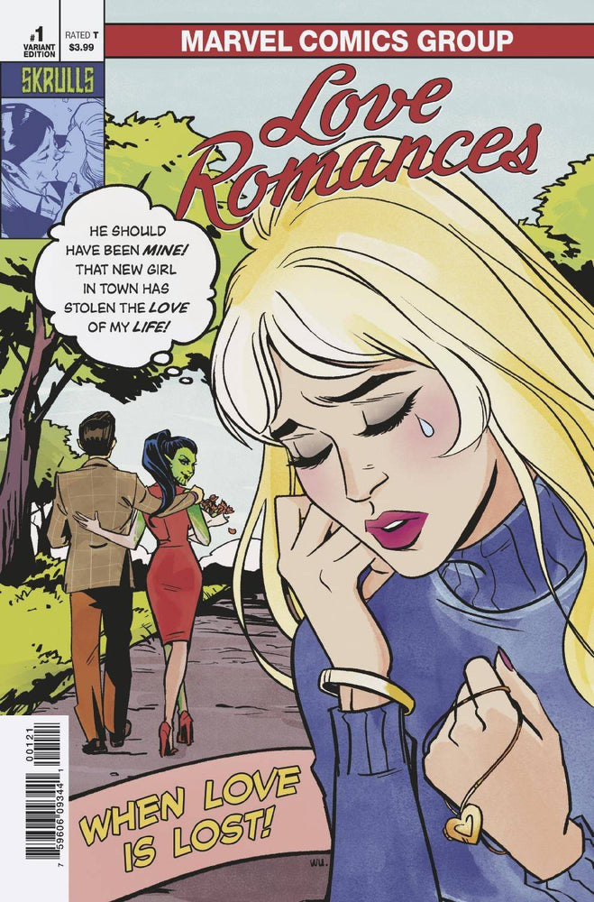LOVE ROMANCES #1 C Marvel Annie Wu SKRULLS Variant Roy Lichtenstein (02/20/2019) (ONLINE ORDER ONLY)