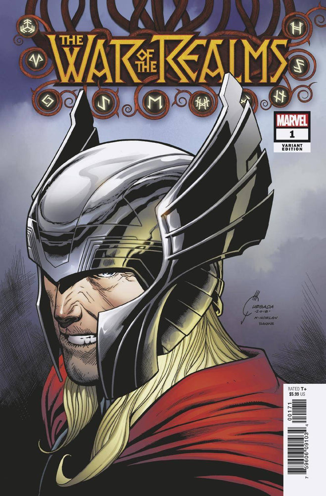 WAR OF REALMS #1 1:50 Joe Quesada Variant Thor (04/03/2019) MARVEL (ONLINE ORDER ONLY)