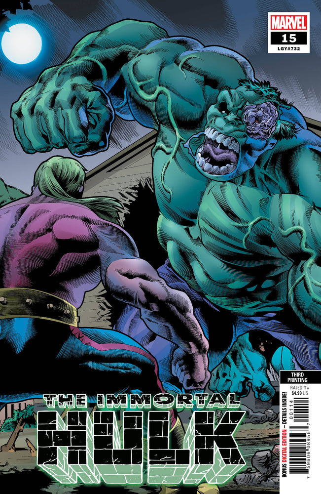 IMMORTAL HULK #15 3rd Print Joe Bennett Variant (05/29/2019) MARVEL (ONLINE ORDER ONLY)