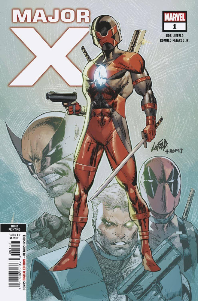MAJOR X #1 (OF 6) 3rd Print Rob Liefeld Variant (05/29/2019) MARVEL (ONLINE ORDER ONLY)