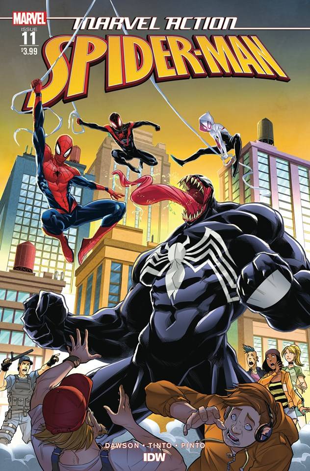MARVEL ACTION SPIDER-MAN #11 A Davide TINTO Venom Spider-Gwen Ghost Spider Miles Morales (C: 1-0-0) (11/13/2019) IDW (ONLINE ORDER ONLY)