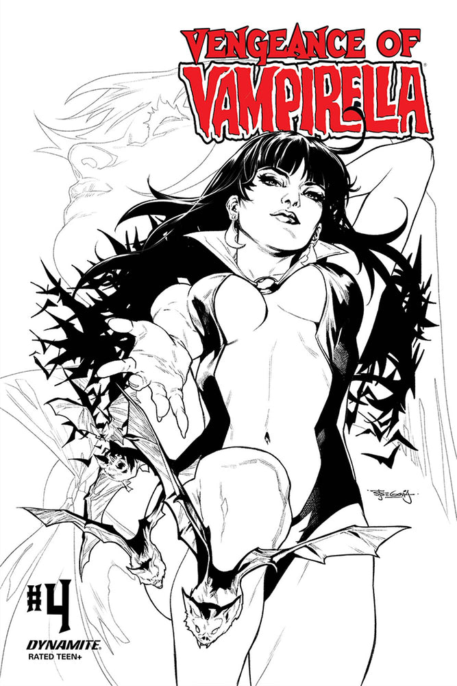 VENGEANCE OF VAMPIRELLA #4 1:15 Stephen Segovia BW FOC Variant (01/08/2020) DYNAMITE (ONLINE ORDER ONLY)