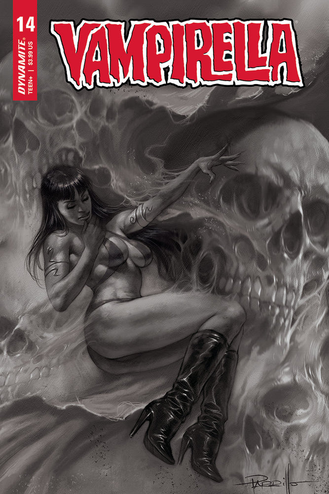 Vampirella #14 1:10 Lucio Parrillo B&W Variant (10/14/2020) Dynamite (ONLINE ORDER ONLY)
