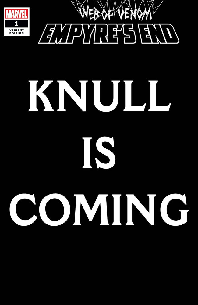 Web Of Venom Empyres End #1 B Knull Is Coming Variant (11/04/2020) Marvel (ONLINE ORDER ONLY)