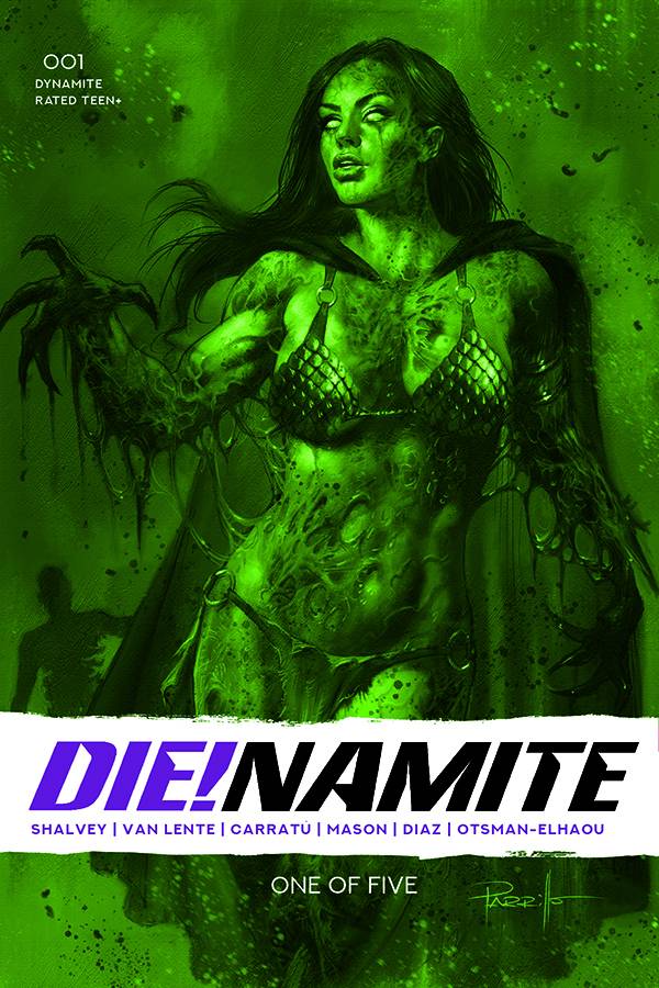 Die!Namite #1 1:13 Lucio Parrillo Trade Bloody Red Tint FOC Variant (10/14/2020) Dynamite (ONLINE ORDER ONLY)