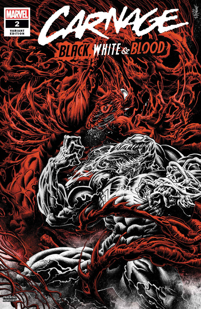Carnage Black White And Blood #2 B (Of 4) Kyle Hotz Variant (04/21/2021) Marvel (ONLINE ORDER ONLY)