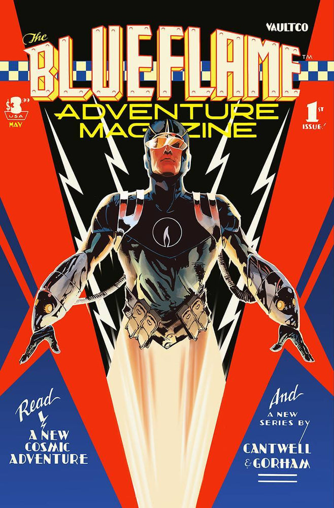 Blue Flame #1 C Tim Daniel Rocketeer Homage Variant (05/26/2021) Vault (ONLINE ORDER ONLY)