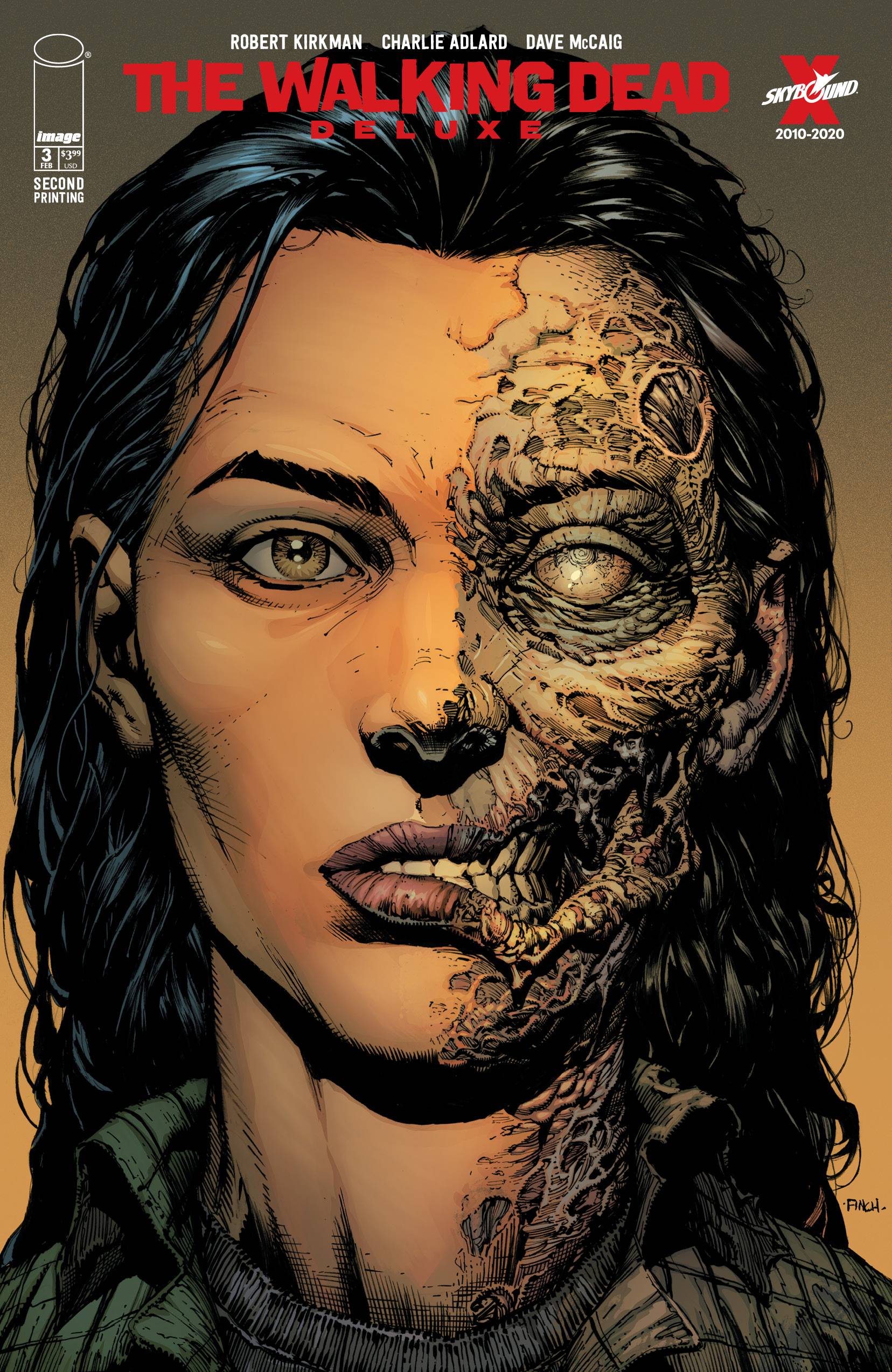 Walking Dead Dlx #3 2nd Print David Finch Headshot Variant (Mr) (02/24/2021) Image (ONLINE ORDER ONLY)