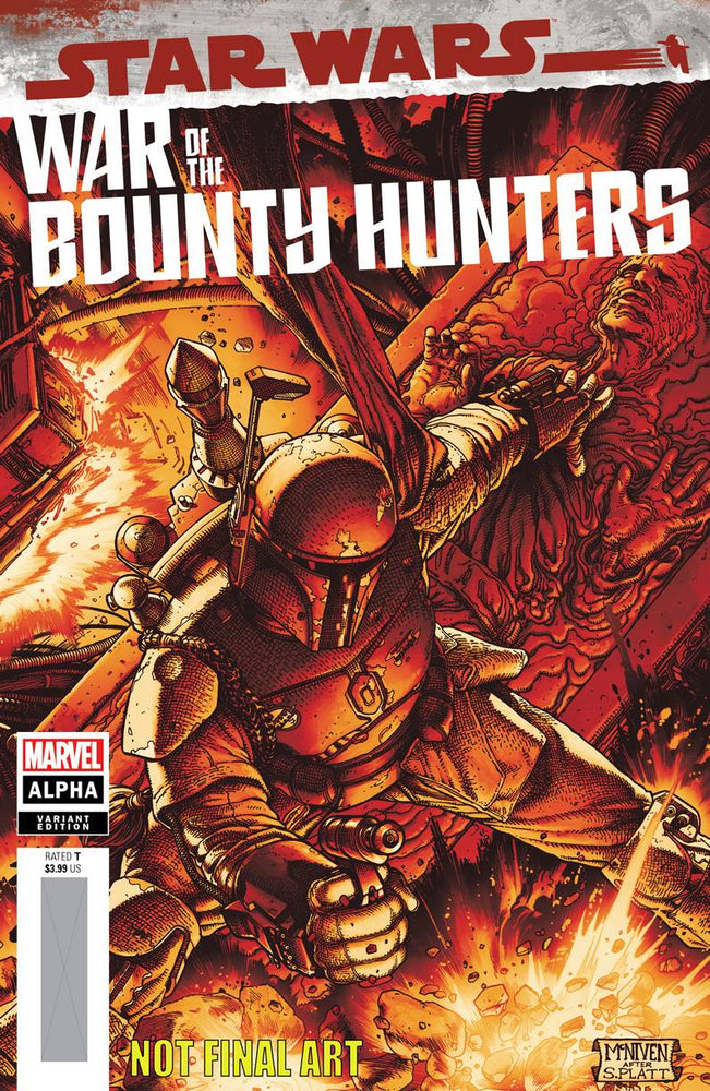 Star Wars War Bounty Hunters Alpha #1 B Steve Mcniven Crimson Variant (05/05/2021) Marvel (ONLINE ORDER ONLY)