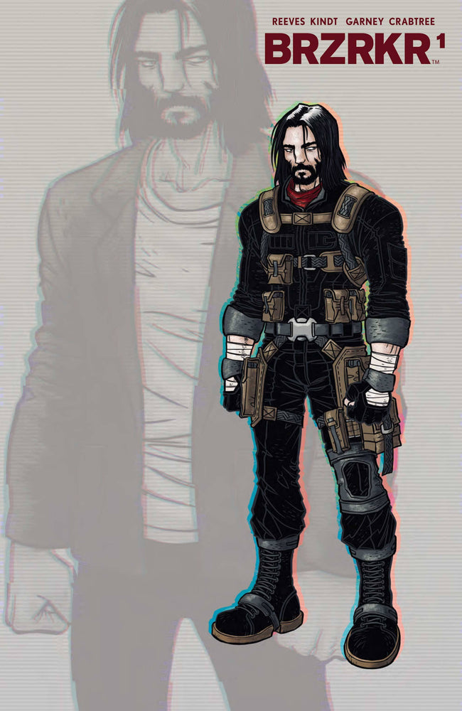 Brzrkr (Berzerker) #1 4th Print Rafael Grampa Foil Variant Keanu Reeves (Mr) (05/19/2021) Boom (ONLINE ORDER ONLY)