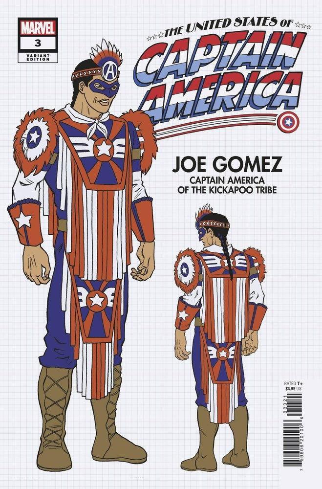 United States Captain America #3 (Of 5) B David Cutler Design Variant (08/25/2021) Marvel (ONLINE ORDER ONLY)