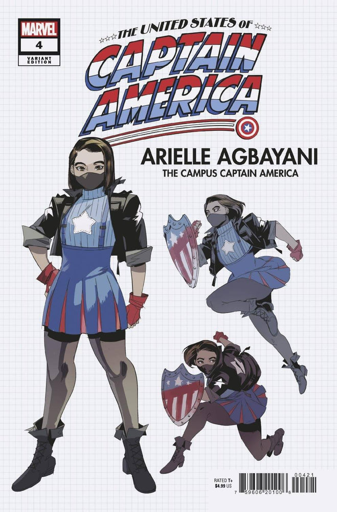 United States Captain America #4 B (Of 5) Jodi Nishijima Design Variant (09/22/2021) Marvel (ONLINE ORDER ONLY)