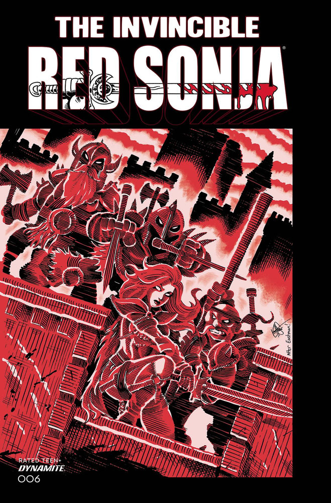 Invincible Red Sonja #6 N Ken Haeser TMNT Homage FOC Bonus Variant (11/24/2021) Dynamite (ONLINE ORDER ONLY)