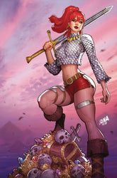 [SIGNED by David Nakayama] IMMORTAL RED SONJA #1 DAVID NAKAYAMA EXCLUSIVE FULL FOIL VIRGIN VAR (11/30/2022) (ONLINE ORDER ONLY)