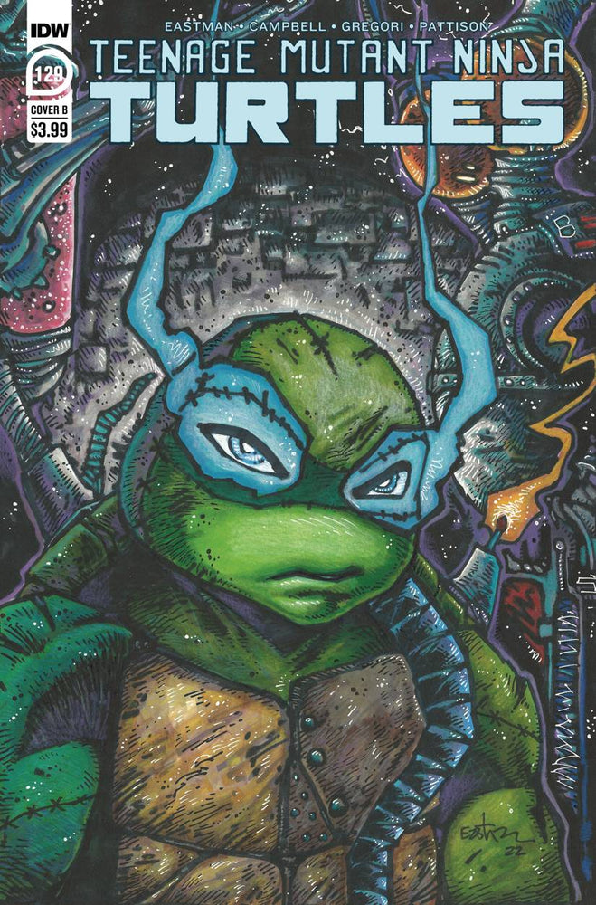 Tmnt Ongoing #129 B Kevin Eastman Variant Teenage Mutant Ninja Turtles (C: 1-0-0) (05/25/2022) Idw (ONLINE ORDER ONLY)