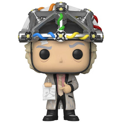 Funko POP! Tees - Back to the Future "Glow in the Dark" Pop Vinyl Doc Brown w/Helmet, plus Unisex T-Shirt (ONLINE ORDER ONLY)