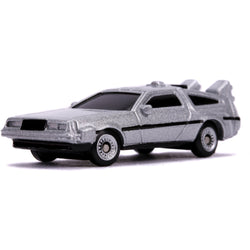 Back to the Future Trilogy die-cast 1⅔-inch Nano "Hollywood Rides" DeLorean Time Machine 3-pack (ONLINE ORDER ONLY)