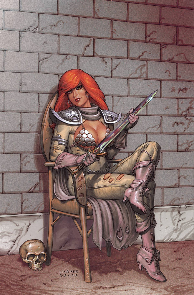 Red Sonja (2021) #11 P 1:10 Joseph Michael Linsner Virgin FOC Bonus Variant (07/27/2022) Dynamite (ONLINE ORDER ONLY)