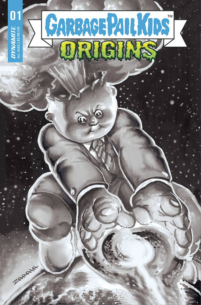 Garbage Pail Kids Origins #1 G 1:20 Jeff Zapata B&W Variant (10/05/2022) Dynamite (ONLINE ORDER ONLY)