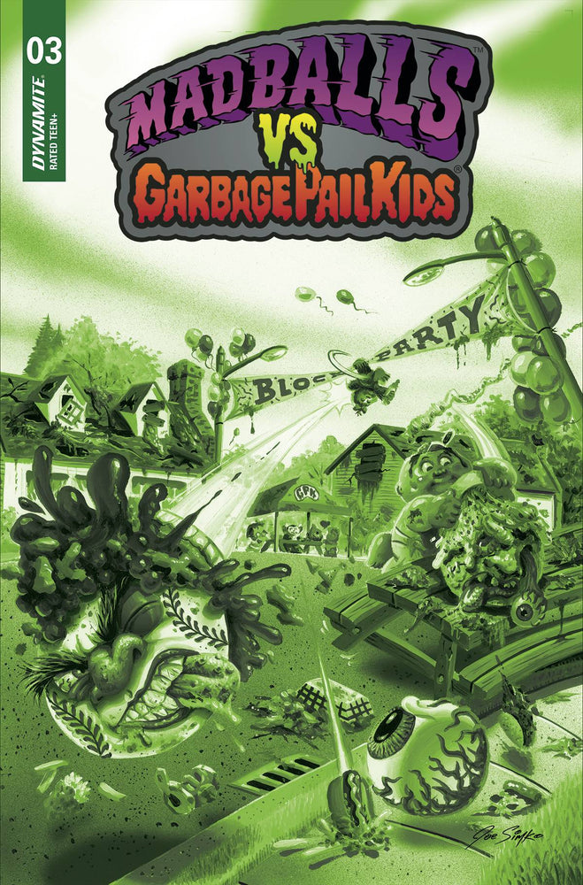 Madballs Vs Garbage Pail Kids #3 J 1:10 Joe Simko Slime Green FOC Variant (09/14/2022) Dynamite (ONLINE ORDER ONLY)