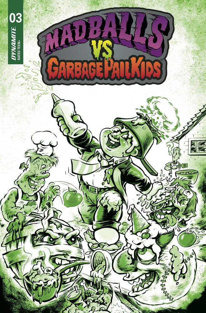 Madballs Vs Garbage Pail Kids #3 K 1:10 Jason Crosby Slime Green FOC Variant (09/14/2022) Dynamite (ONLINE ORDER ONLY)