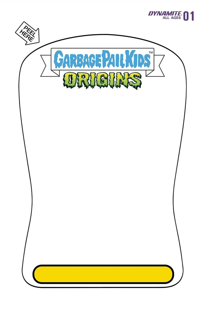 Garbage Pail Kids Origins #1 O Trading Card Blank Sketch FOC Variant (10/05/2022) Dynamite (ONLINE ORDER ONLY)