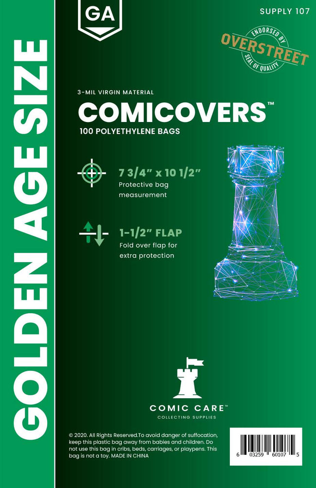 Comic Care: Golden Age Size PE Bags (Pack of 100) (Online Order Only)