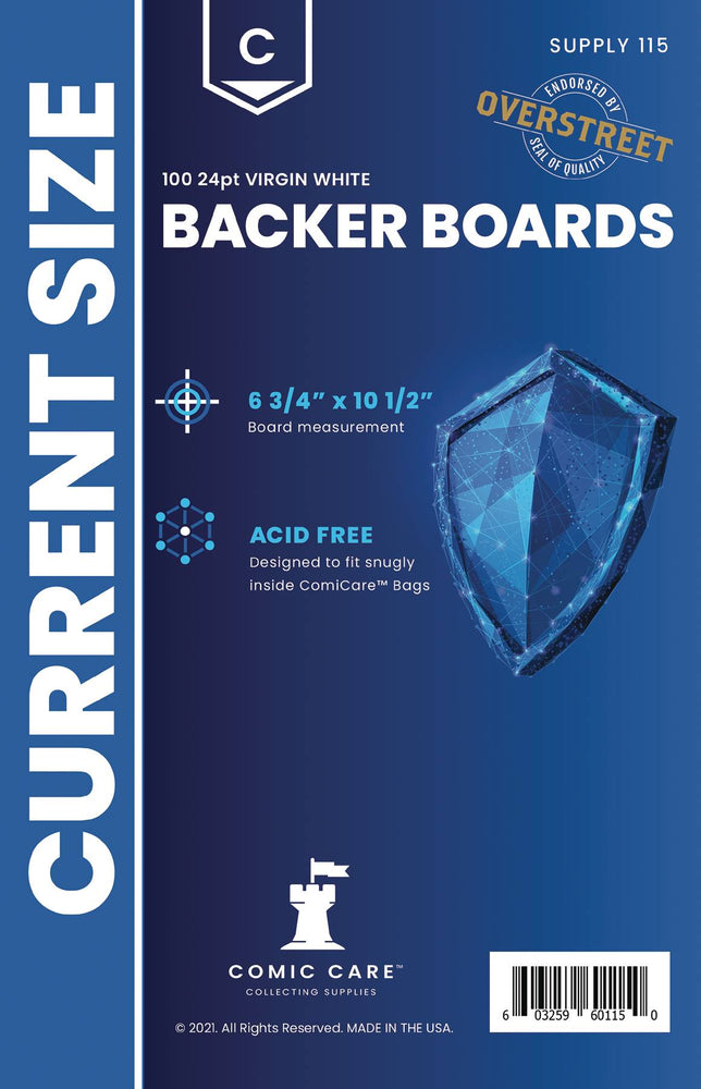 Backer Boards: Current Size (Pack Of 100) (Online Order Only)